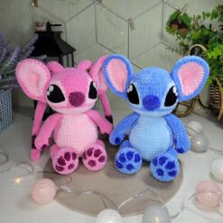 Stitch & Angel Amigurumi Crochet Pattern PDF – Plush Toy Duo | Intermediate Pattern | Digital Download